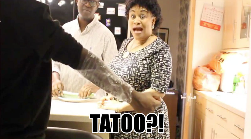 This Nigerian Boy Pretended to Get a Tattoo. His Mother's Reaction is  Hilarious | Zikoko!