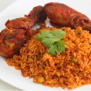 Jollof Rice + Chicken