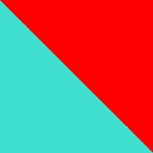 Turquoise and Red