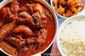 Nigerian Assorted Meat Stew - Obe Ata Dindin - Sisi Jemimah