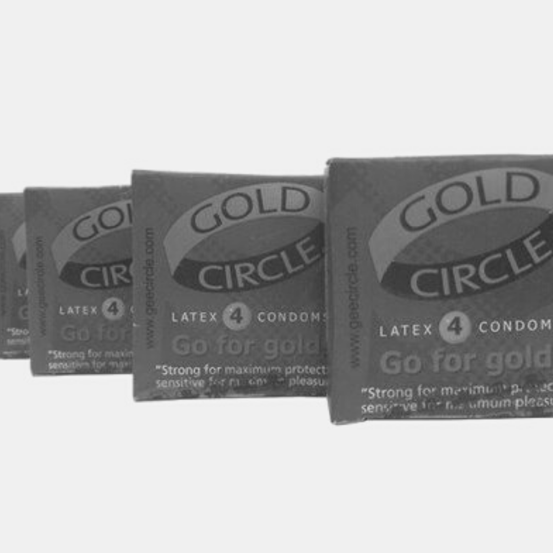 What colours are on the Gold Circle condom?