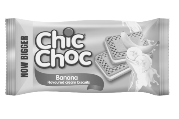 What's the colour of Banana flavoured Chic Choc?