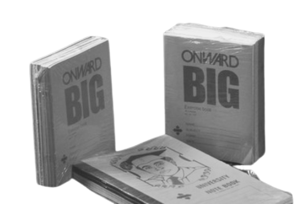 What's the colour of Onward notebooks?