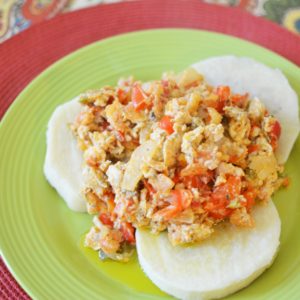 Yam and eggs