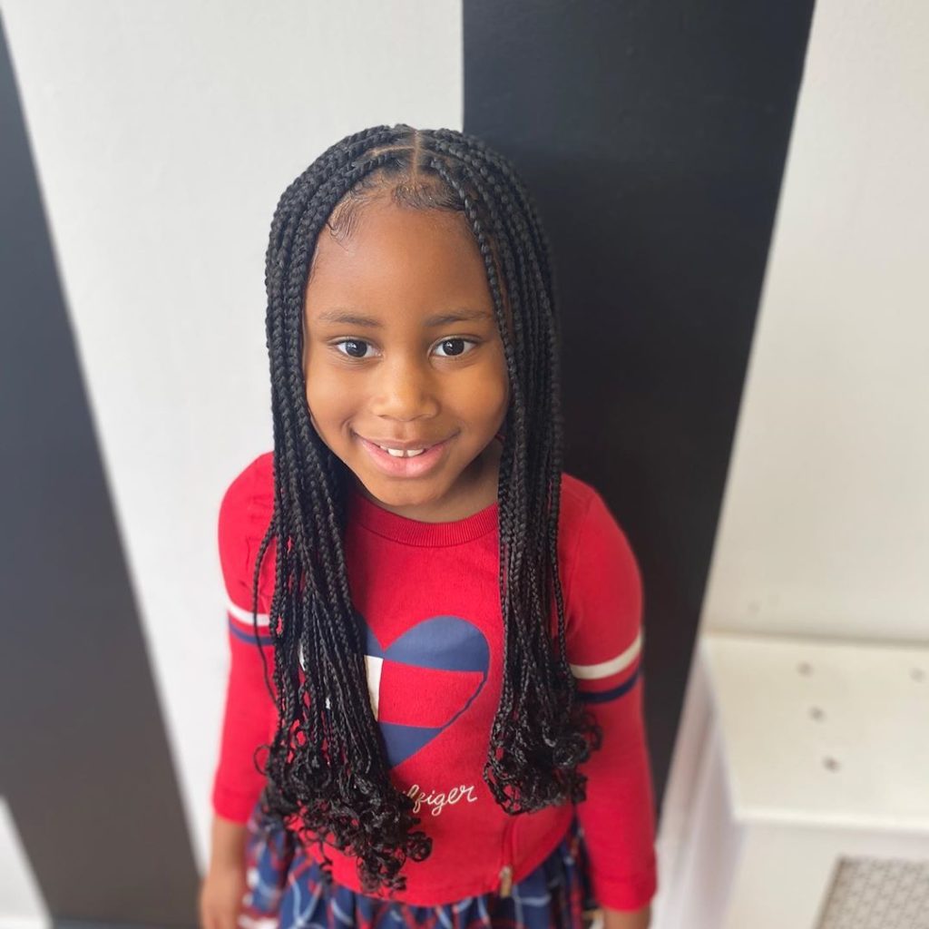 Toddler braided hairstyles with beads for girls - Legit.ng