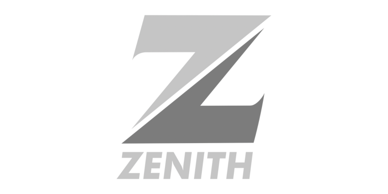 What colours are on the Zenith Bank logo?