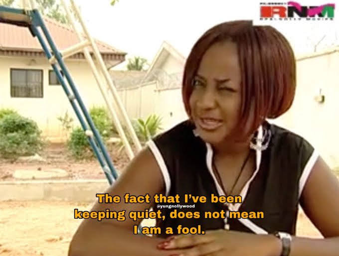 A picture of an actress from a Nollywood scene