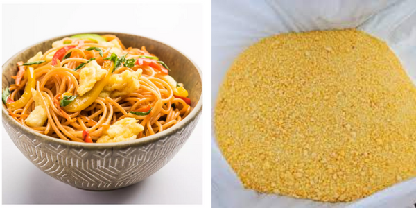 Would you try noodles and garri?