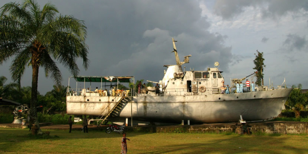 This ship holds an important part of Nigeria's history. What's this place called?