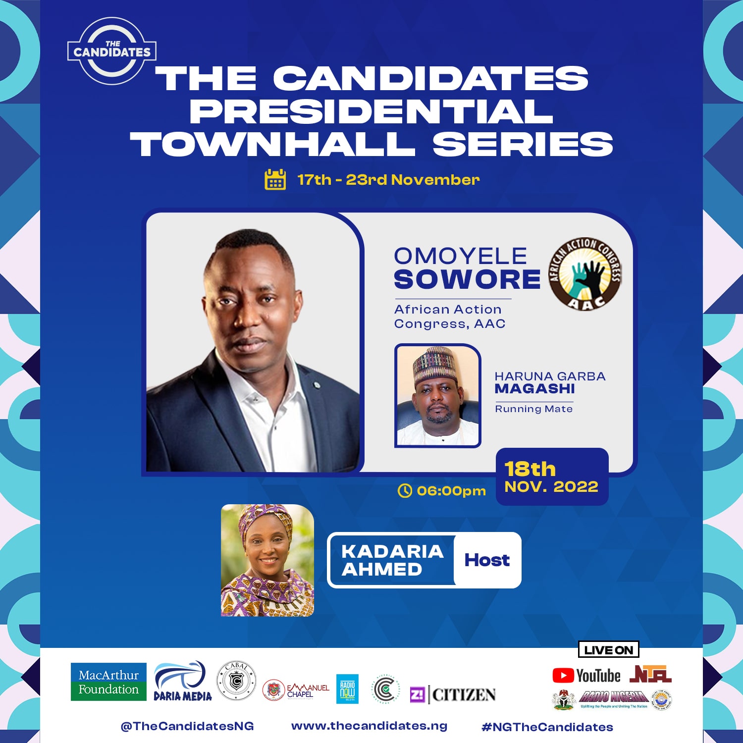 Four Highlights of Omoyele Sowore’s Town Hall at ‘The Candidates’