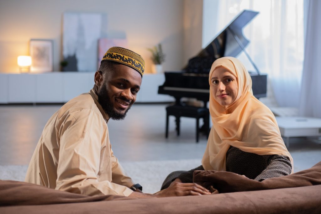 Photo of muslim couple enjoying married life in kano