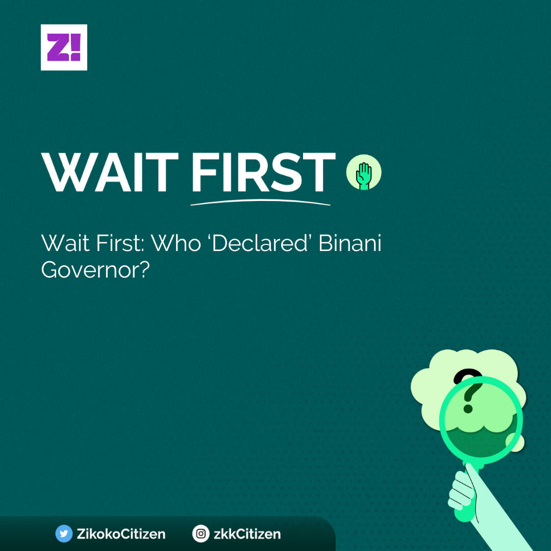 Wait First: Who ‘Declared’ Binani Governor?