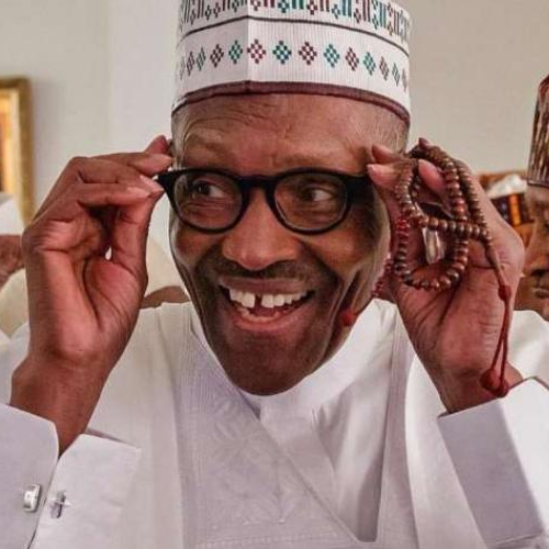 Image of Buhari smiling